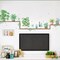 Green Wall Stickers Shelves with Potted Plants Removable PVC Bedroom Decorations